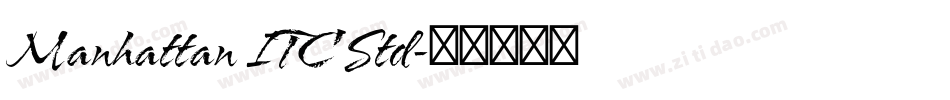 Manhattan ITC Std字体转换